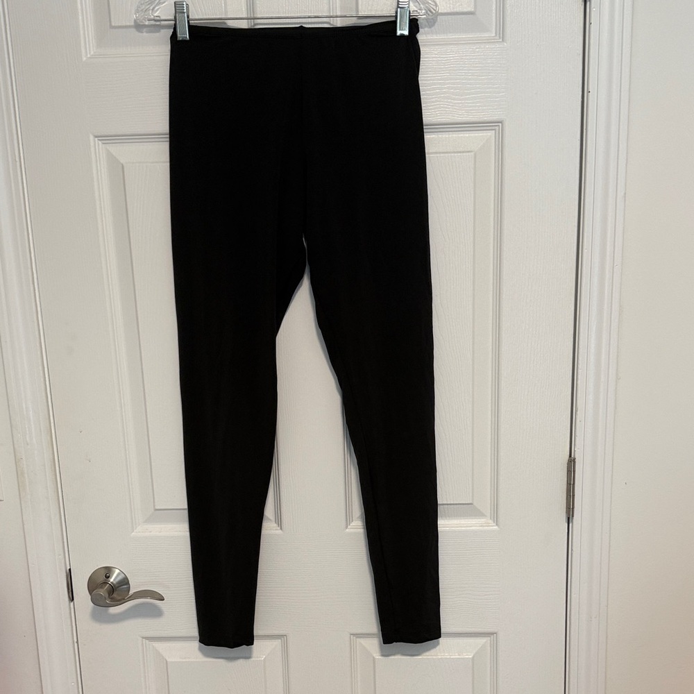 Cuddl Duds Black Leggings Base Layer Medium